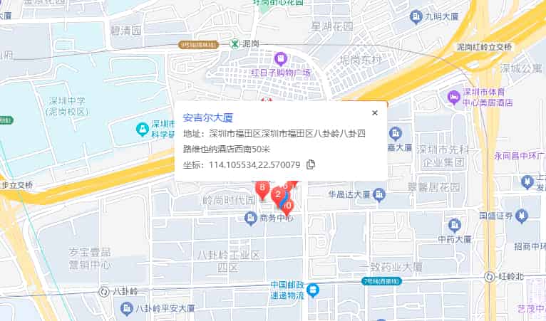 安吉尔大厦位置地图