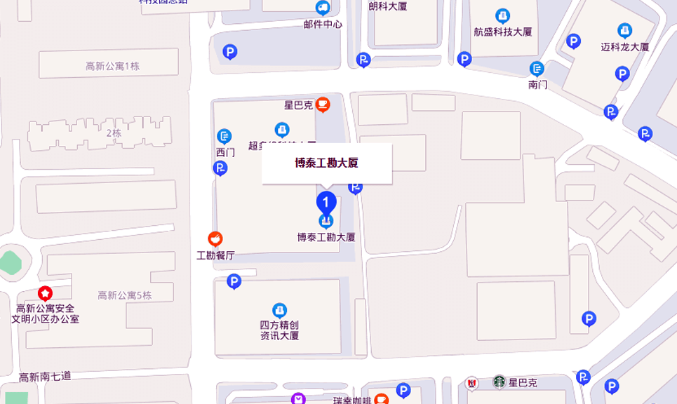 博泰工勘科技大厦位置地图