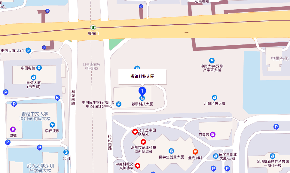 彩讯科技大厦位置地图