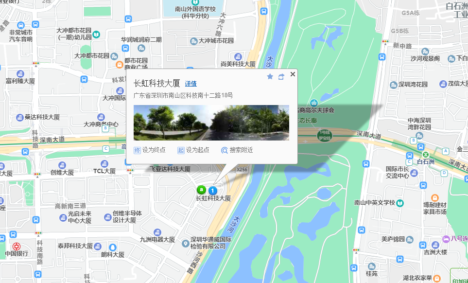 长虹科技大厦位置地图