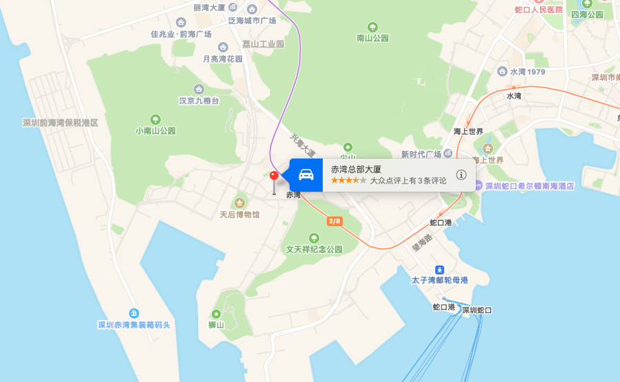 赤湾总部大厦位置地图