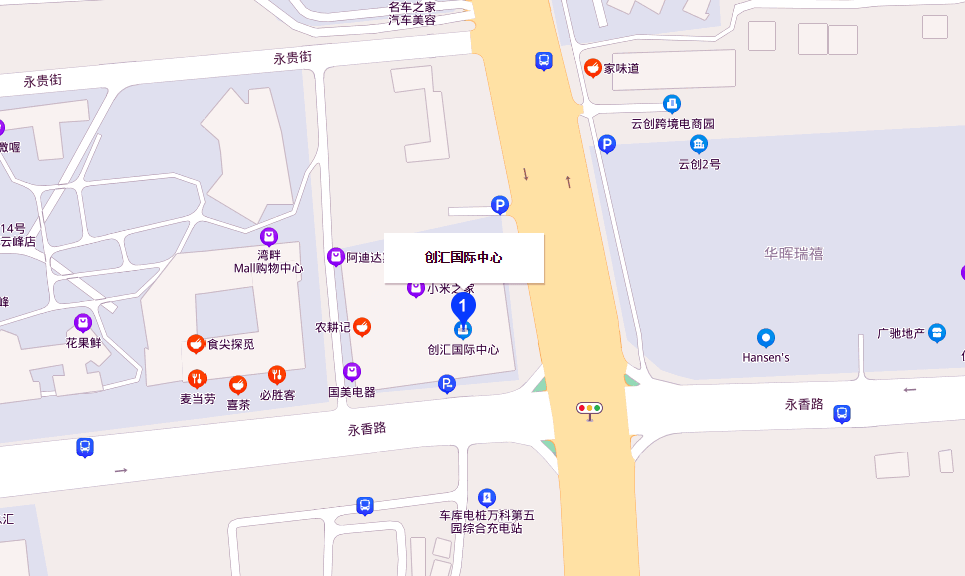 创汇国际中心位置地图