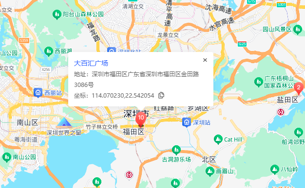 大百汇广场位置地图