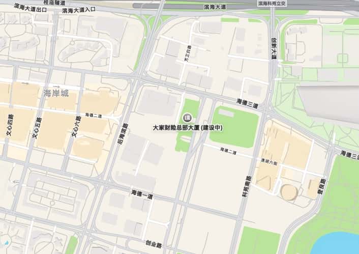 大家财险深圳总部大厦位置地图