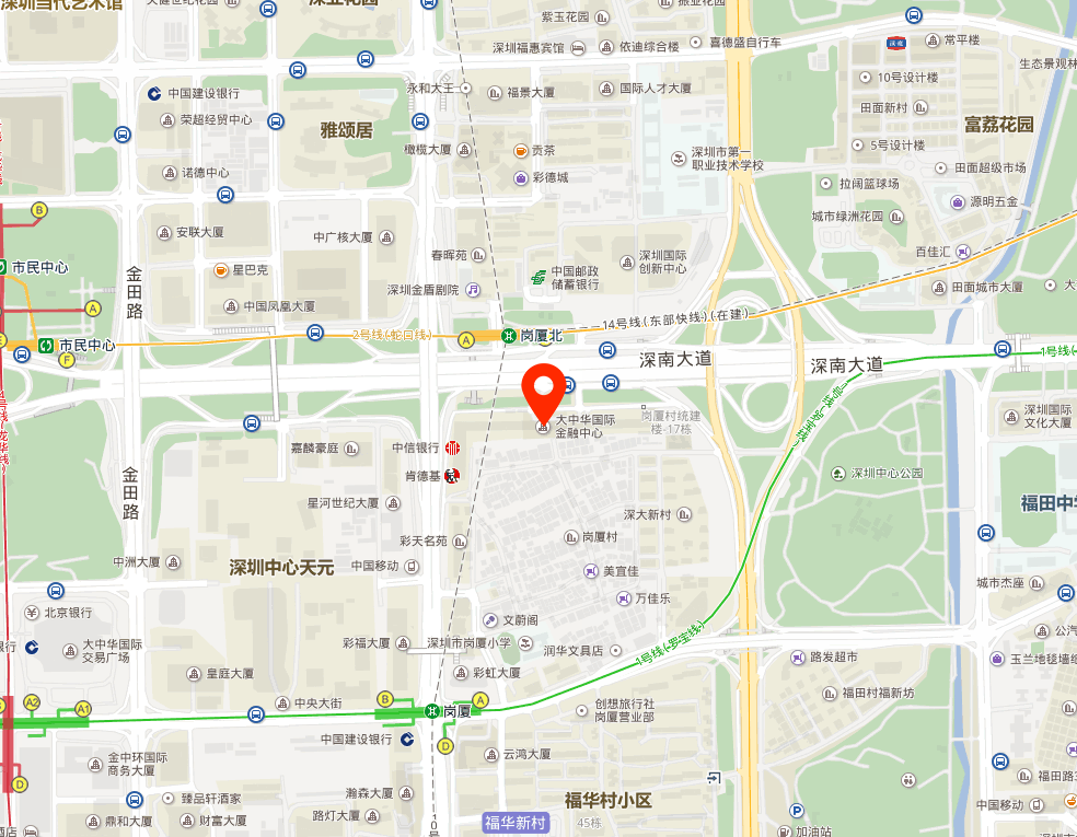 大中华国际金融中心位置地图