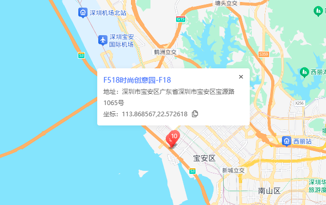 F518时尚创意园位置地图