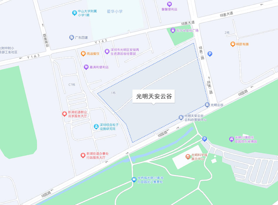 光明天安云谷位置地图