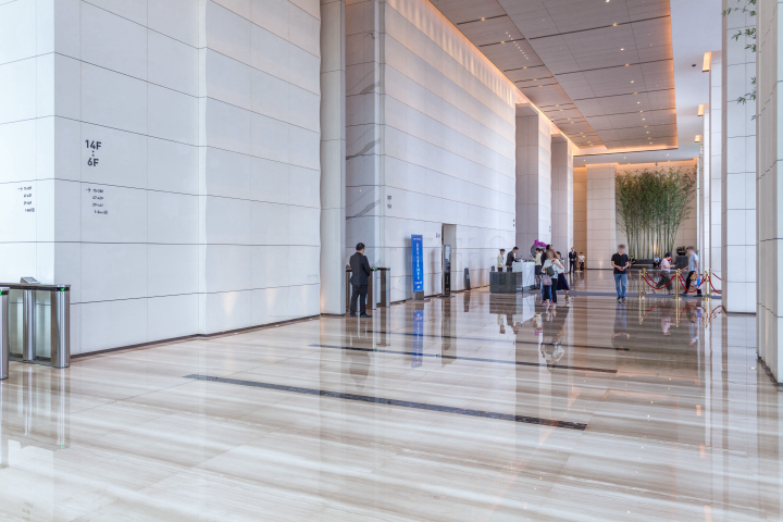 京基滨河时代广场大堂图片