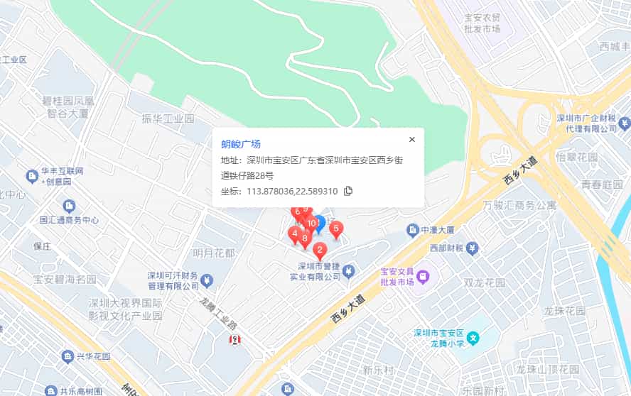 朗峻广场位置地图