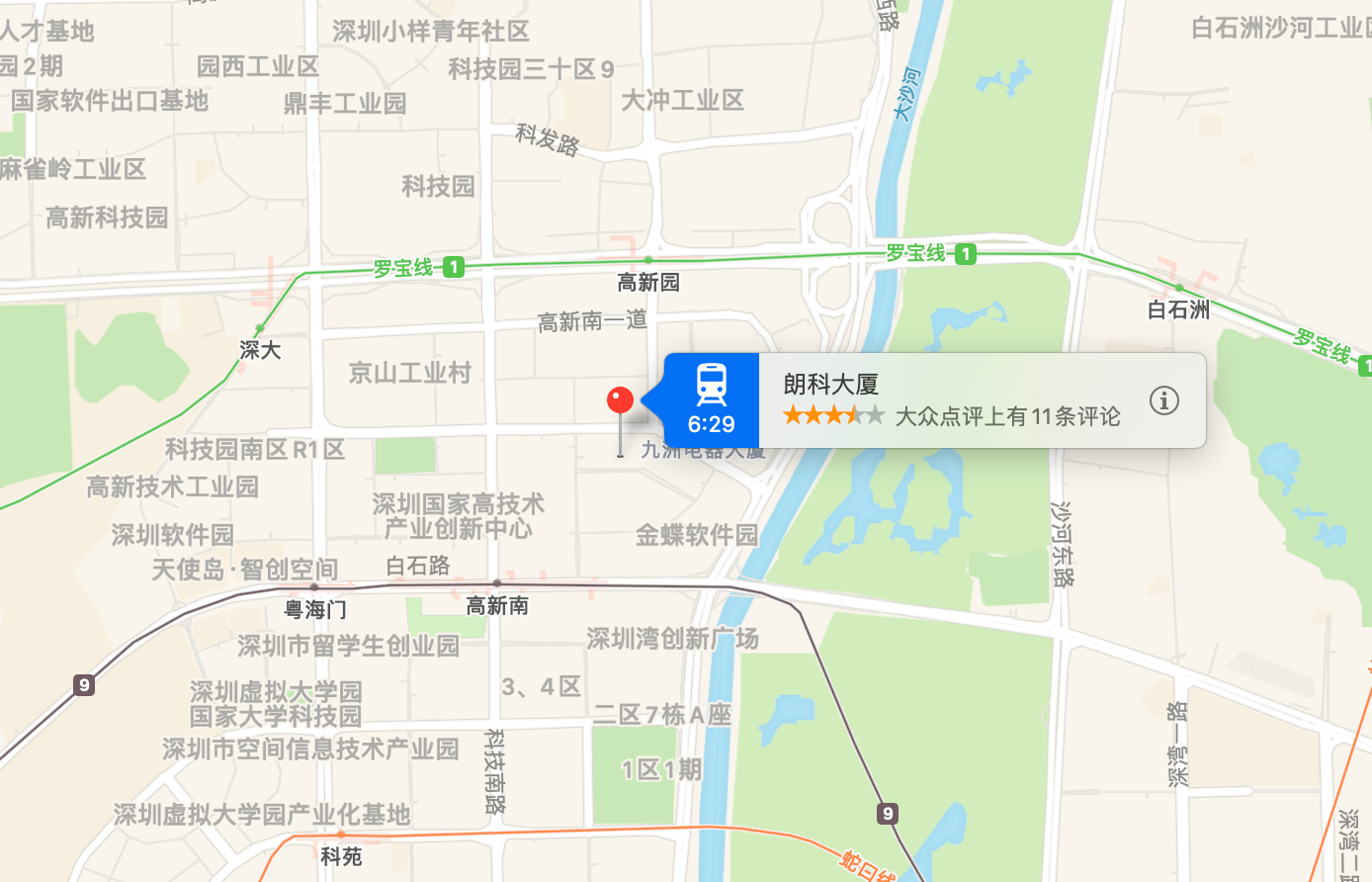 朗科大厦位置地图