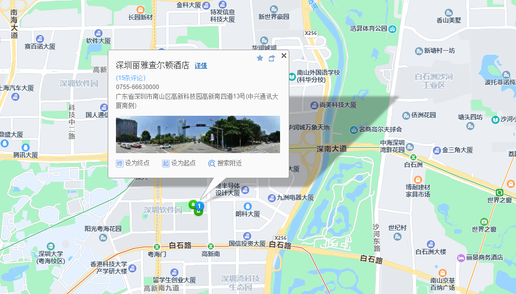 丽雅查尔顿广场位置地图
