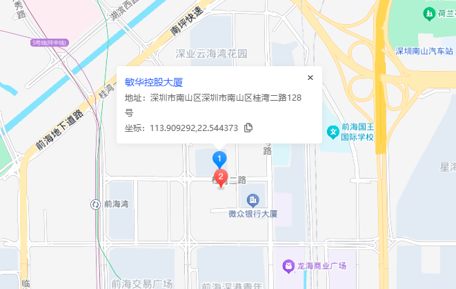 头等舱科技中心（敏华控股大厦）位置地图