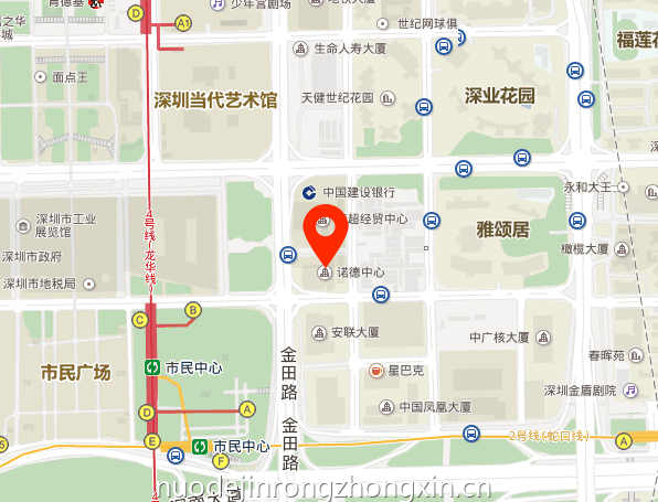 诺德中心位置地图