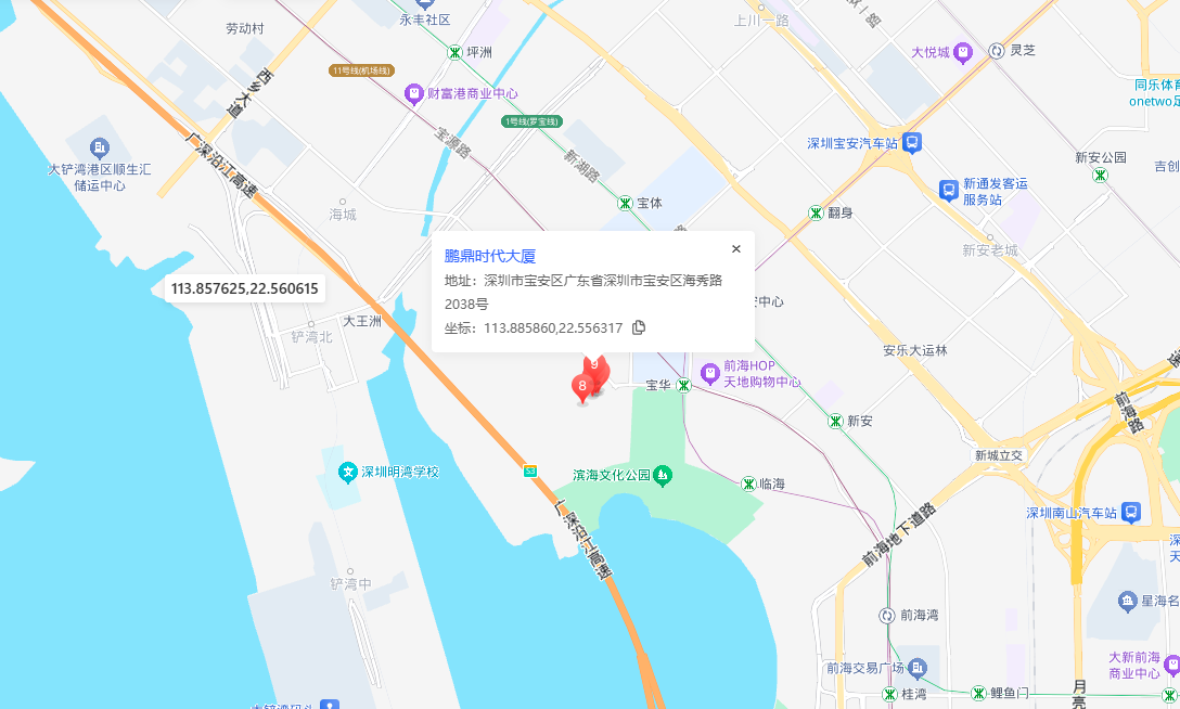 鹏鼎时代大厦位置地图