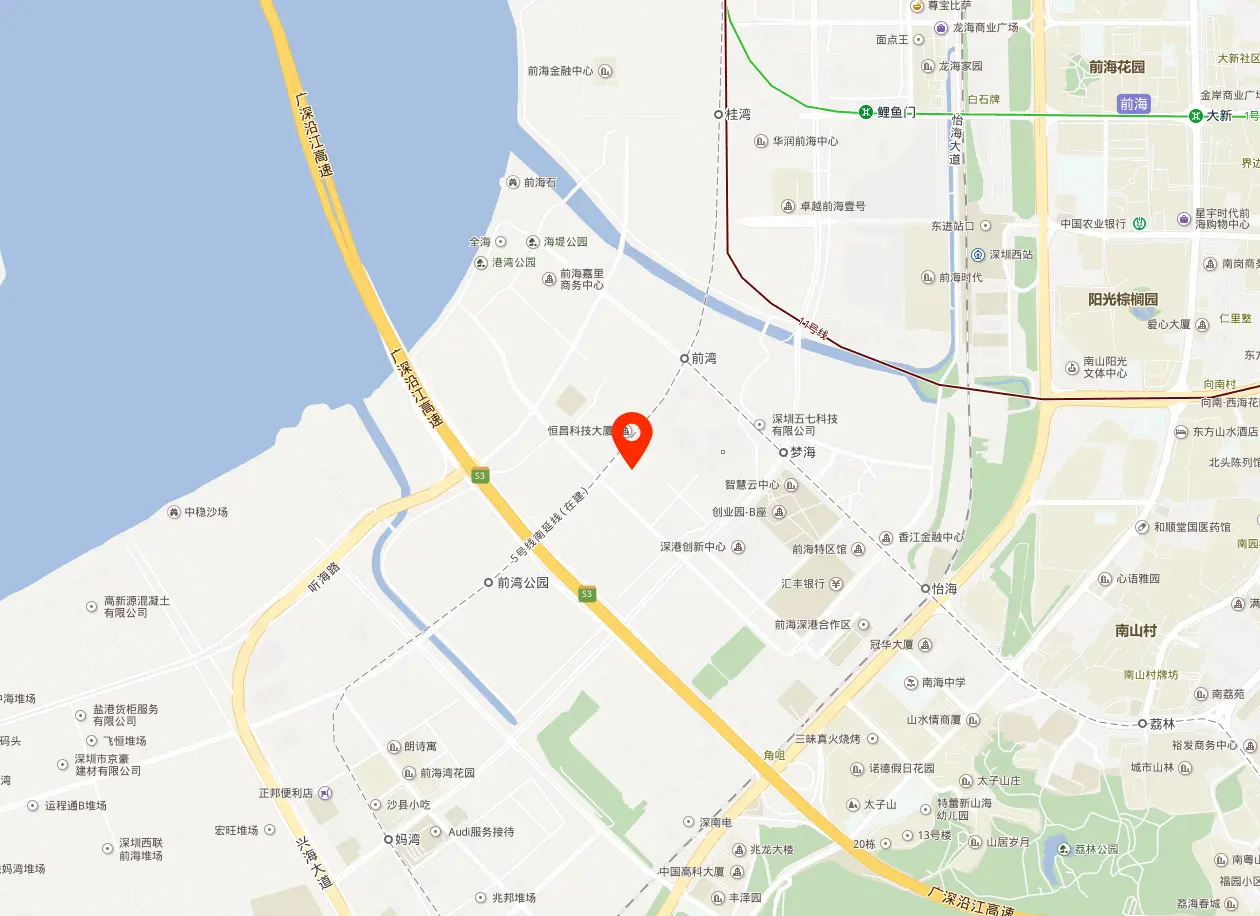 深圳前海大厦(前海控股大厦)位置地图
