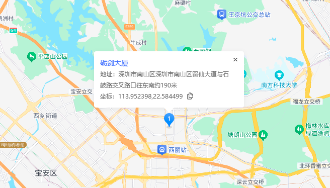 前海砺剑大厦位置地图