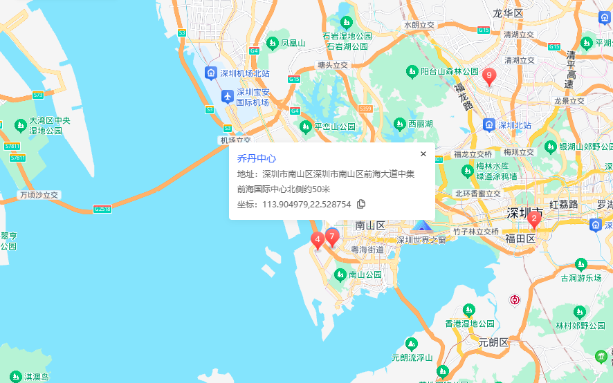 乔丹中心位置地图