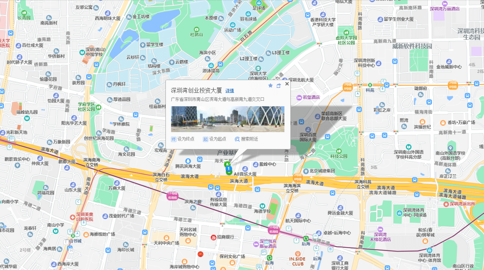 深圳创业投资大厦位置地图