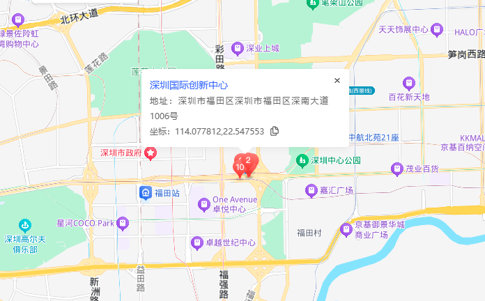 深圳国际创新中心位置地图