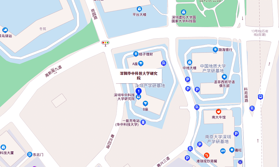 深圳华中科技大学研究院位置地图