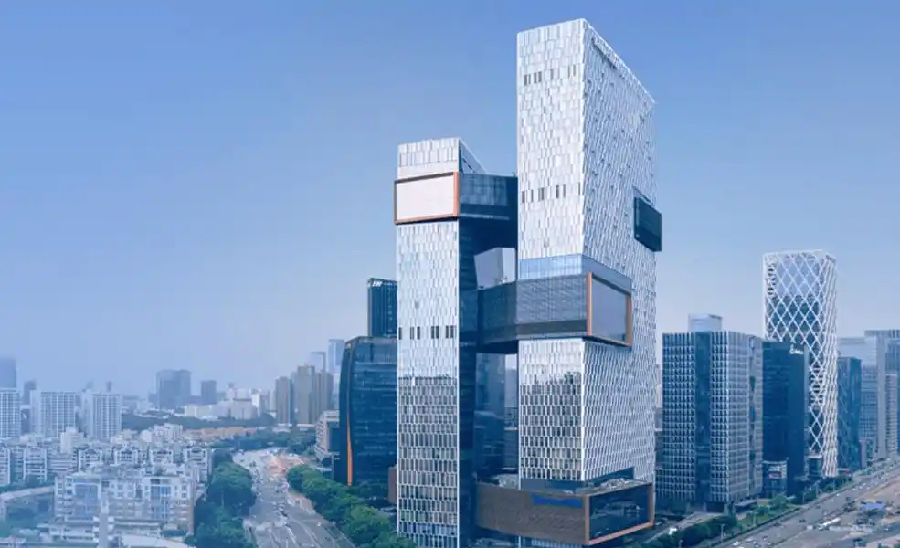 腾讯滨海大厦电梯图片