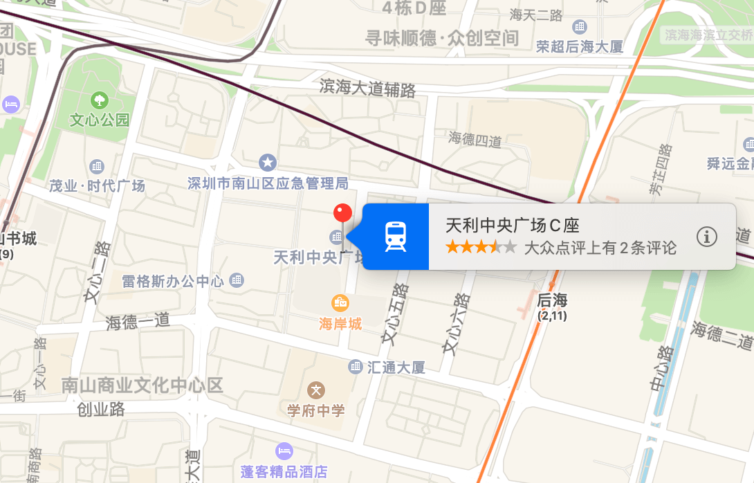 天利中央广场位置地图