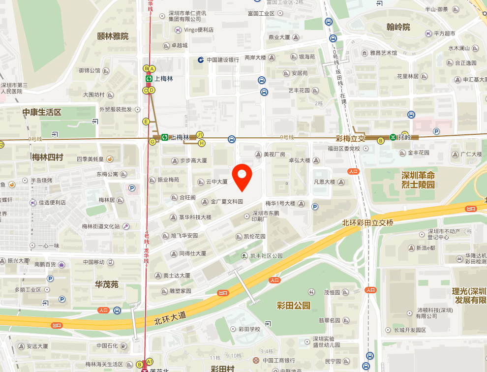 万科创智云中心位置地图