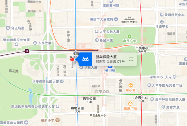 新华保险大厦位置地图