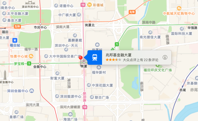 兆邦基金融大厦位置地图