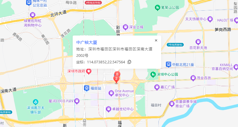中广核大厦位置地图