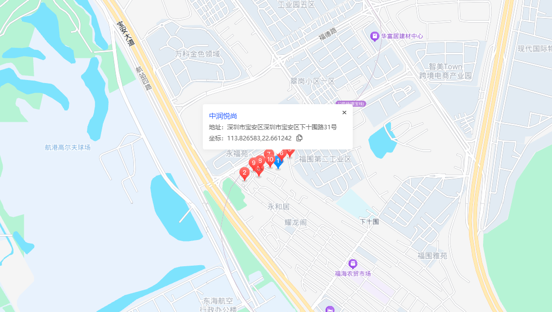 中润悦尚位置地图