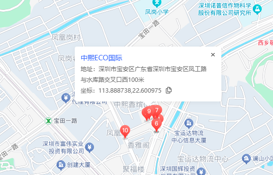 中熙ECO国际位置地图