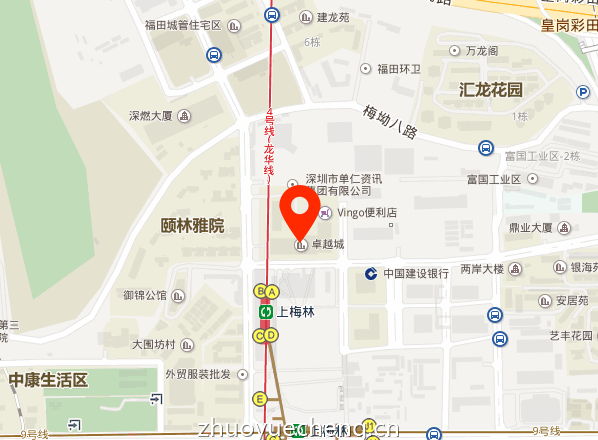 卓越城二期位置地图